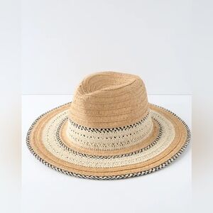 “Do Everything in Love” Tan, Beige and Black Straw Hat